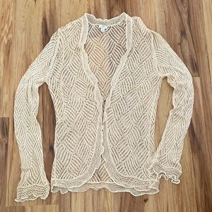 J Jill Silk & Linen Blend Lightweight Sweater